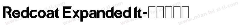 Redcoat Expanded It字体转换